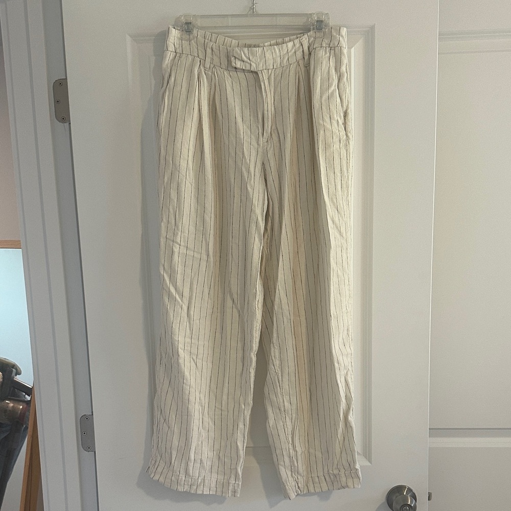 A New Day linen striped pants